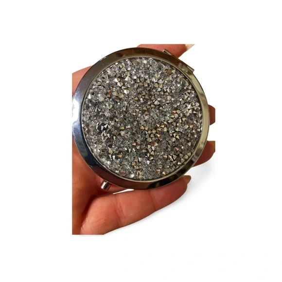 BUY NOW PICK 1 HOST SUPPORT Glitter Compact Mirror - Picture 4 of 5